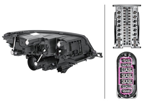 Hella led headlight left - hella,