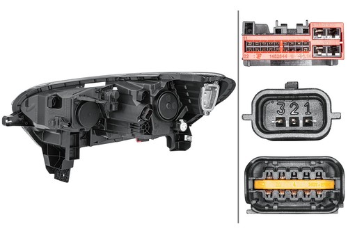 Hella led headlight right - -,